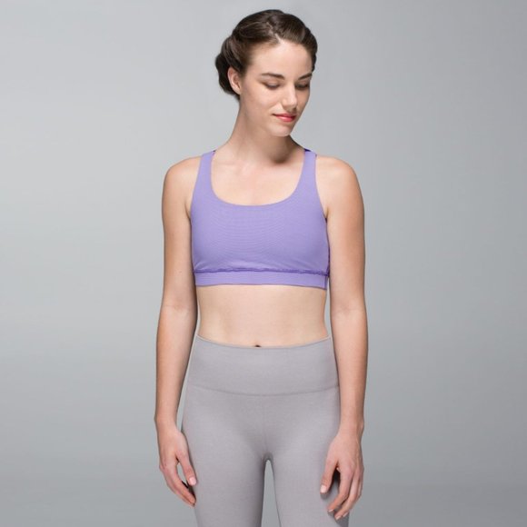 lululemon energy bra in wee stripe cool breeze - Picture 2 of 3